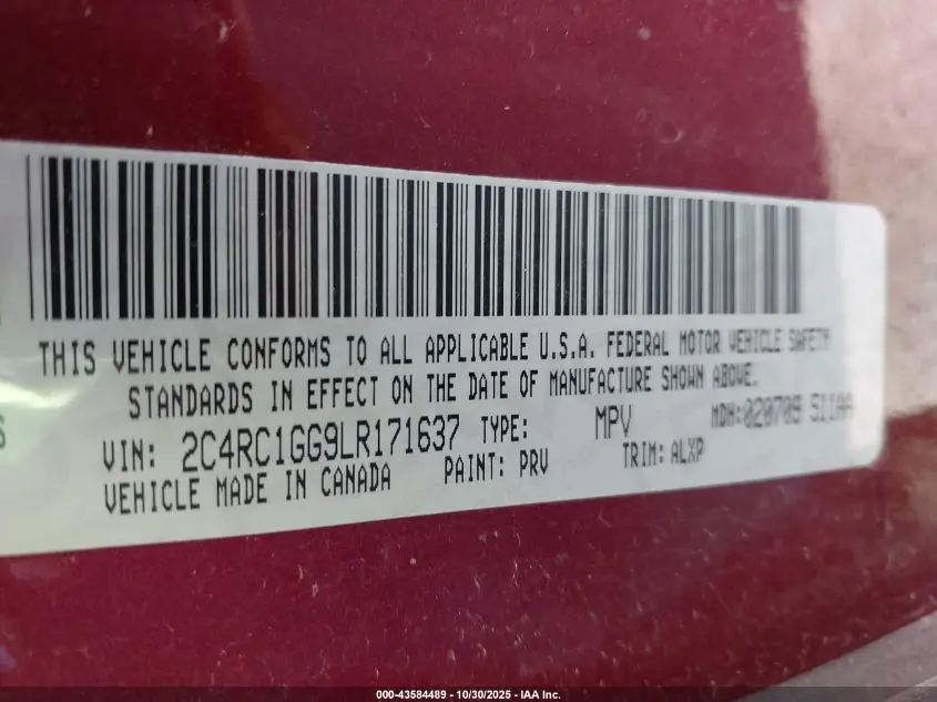 2021 CHRYSLER PACIFICA TOURING