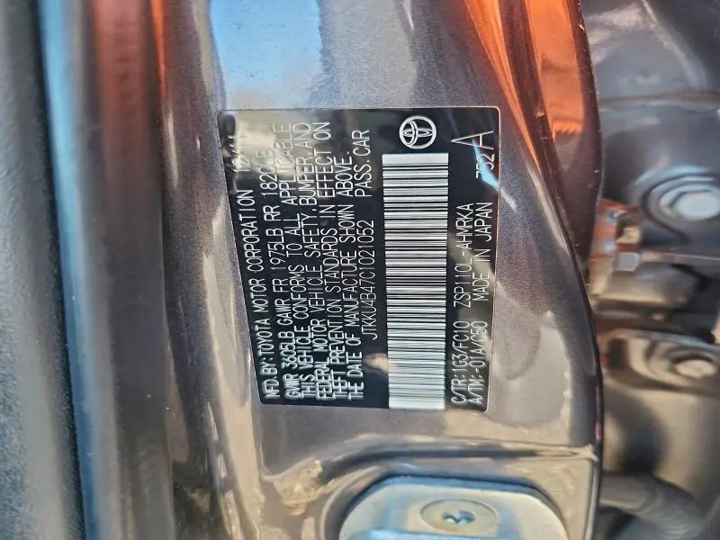 2012 TOYOTA SCION XD   