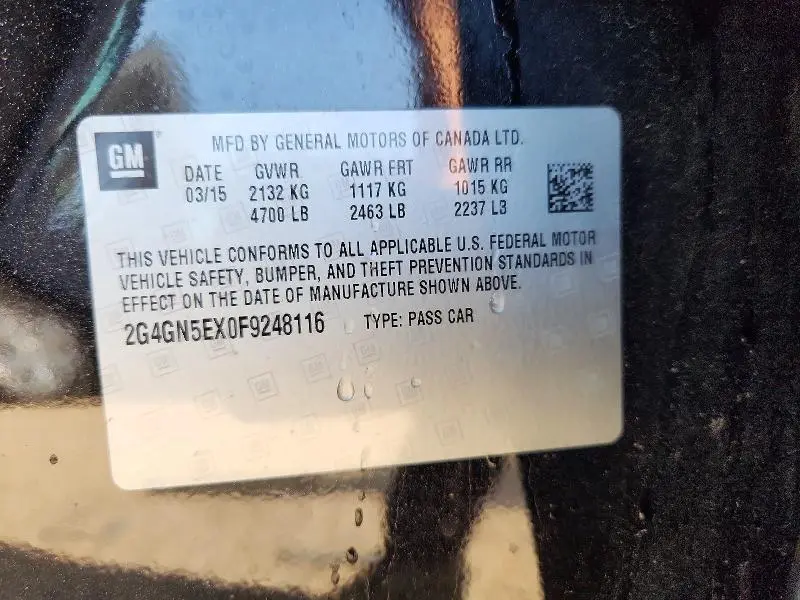 2015 BUICK REGAL PREMIUM  