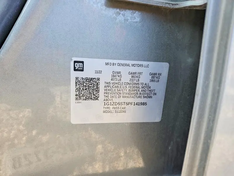 2023 CHEVROLET MALIBU LT  