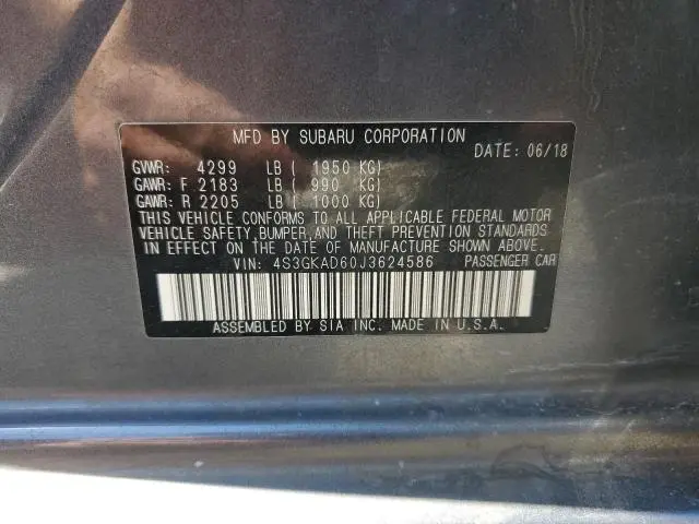 2018 SUBARU IMPREZA PREMIUM PLUS  