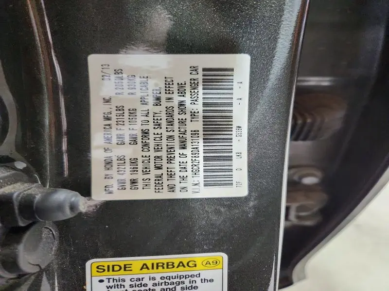 2013 HONDA ACCORD EXL  