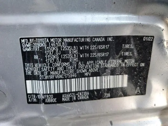 2022 TOYOTA RAV4 LE