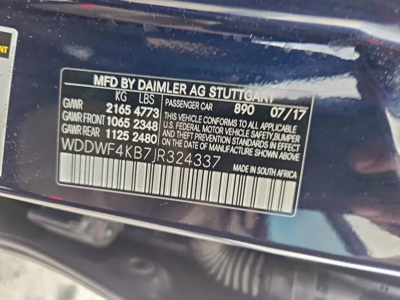 2018 MERCEDES-BENZ C 300 4MATIC  