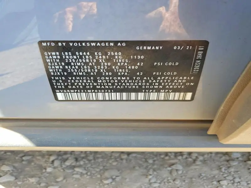 2021 VOLKSWAGEN ID.4 PRO  