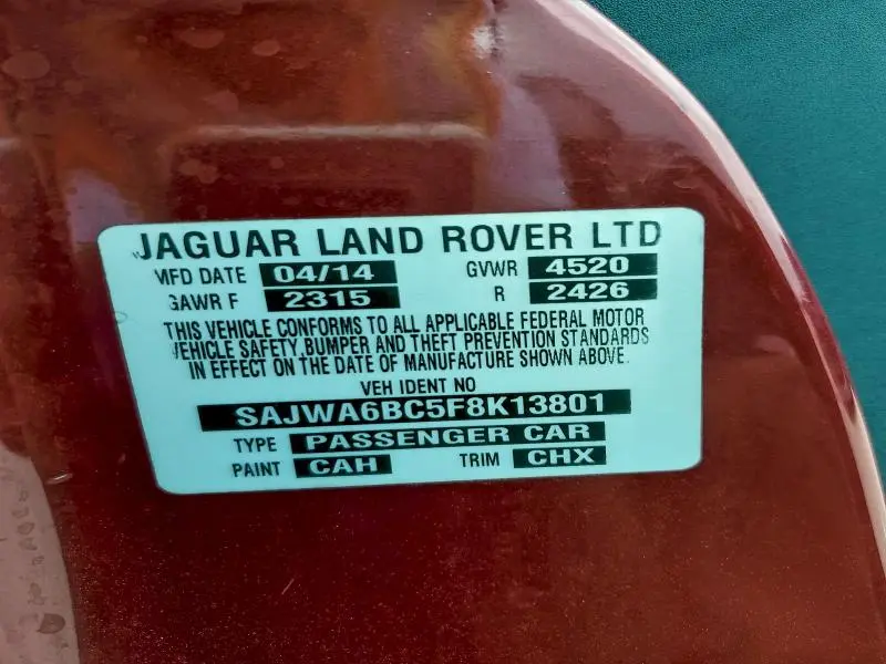 2015 JAGUAR F-TYPE S  