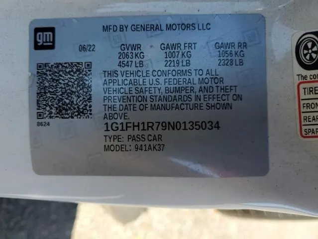 2022 CHEVROLET CAMARO SS  