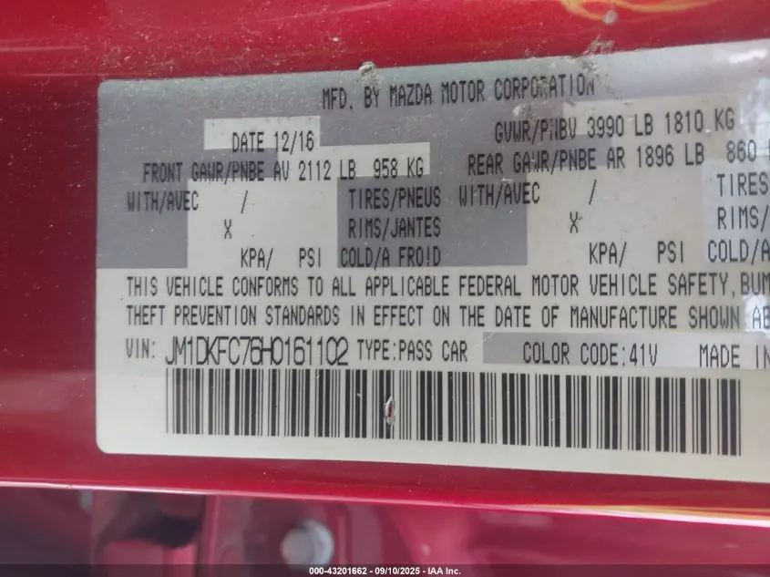 2017 MAZDA CX-3 TOURING