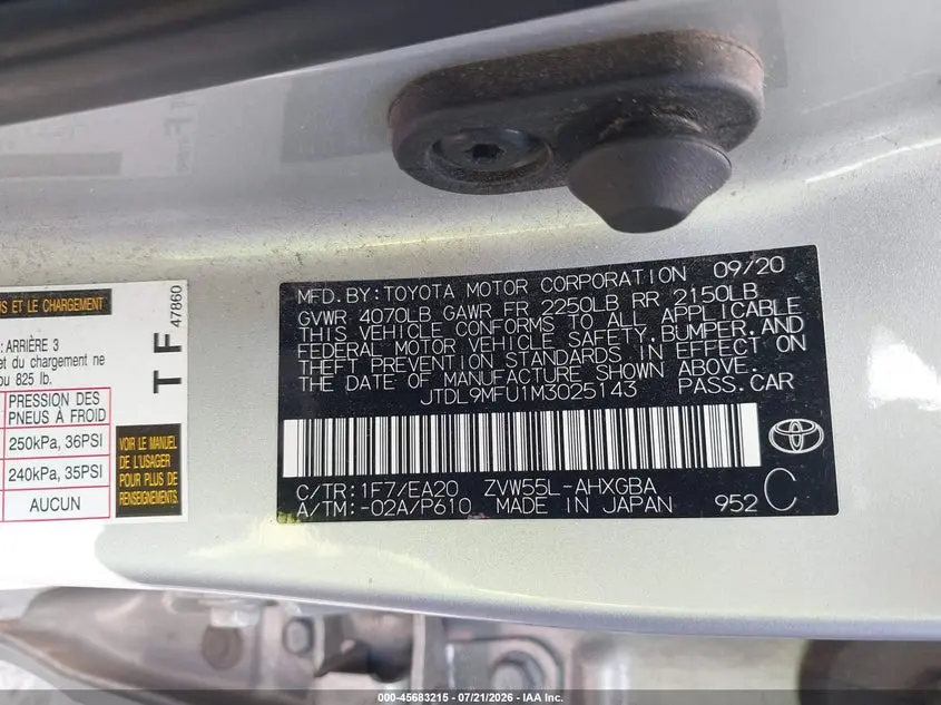 2021 TOYOTA PRIUS XLE AWD-E