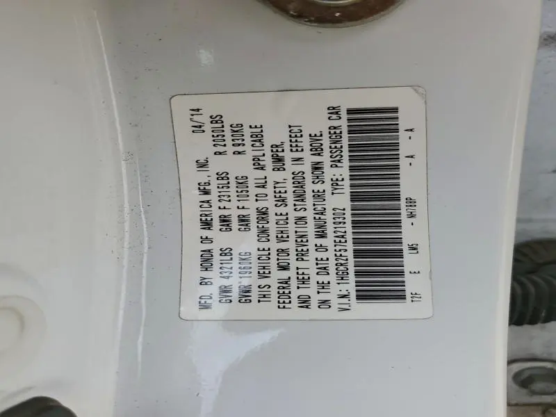 2014 HONDA ACCORD SPORT  