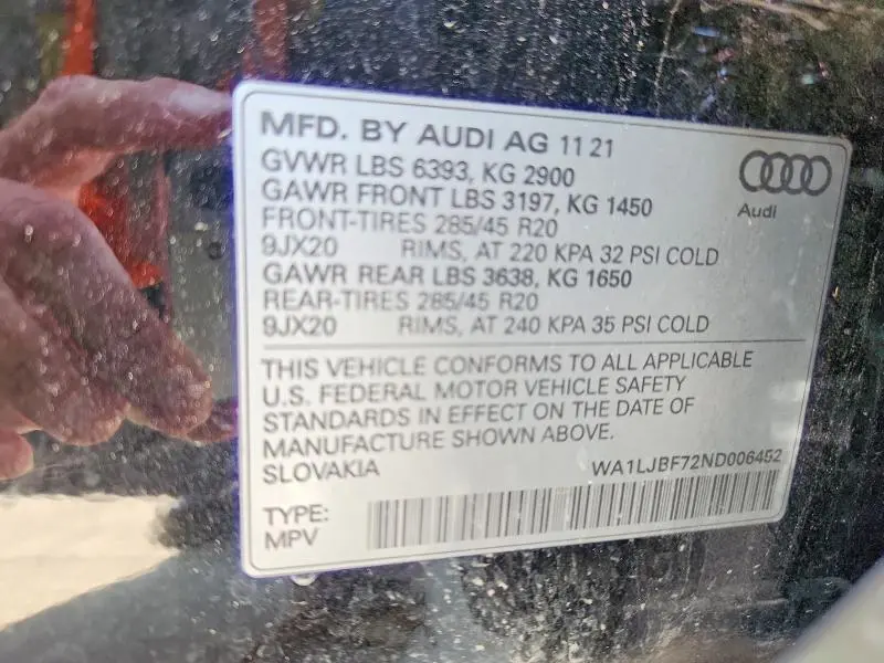 2022 AUDI Q7 PREMIUM PLUS  