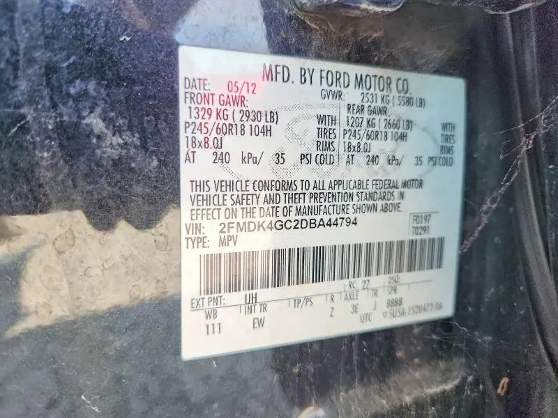 2013 FORD EDGE   