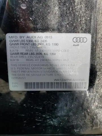 2014 AUDI Q5 PREMIUM PLUS  