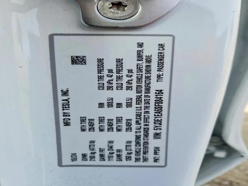 2025 TESLA MODEL 3   