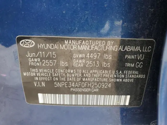 2015 HYUNDAI SONATA SPORT  
