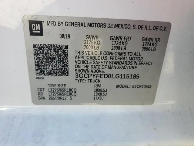 2020 CHEVROLET SILVERADO K1500 LT TRAIL BOSS  