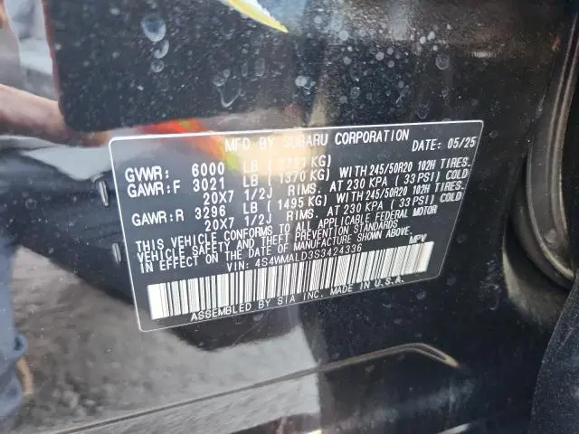 2025 SUBARU ASCENT LIMITED  