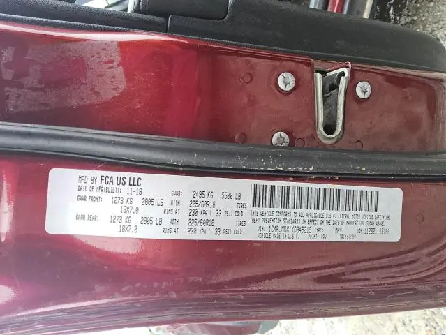 2019 JEEP CHEROKEE LIMITED  