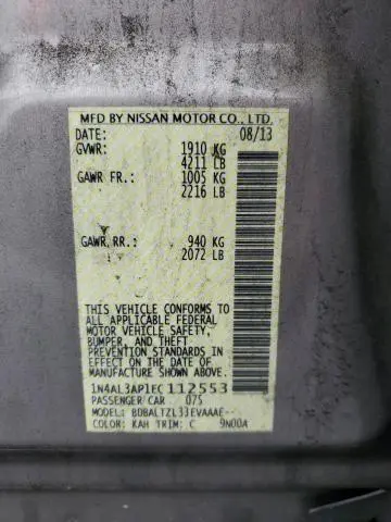 2014 NISSAN ALTIMA 2.5