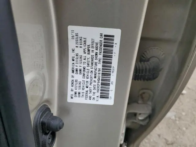 2016 HONDA ACCORD EXL