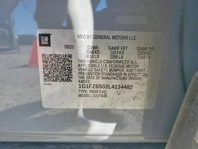 2020 CHEVROLET BOLT EV PREMIER  