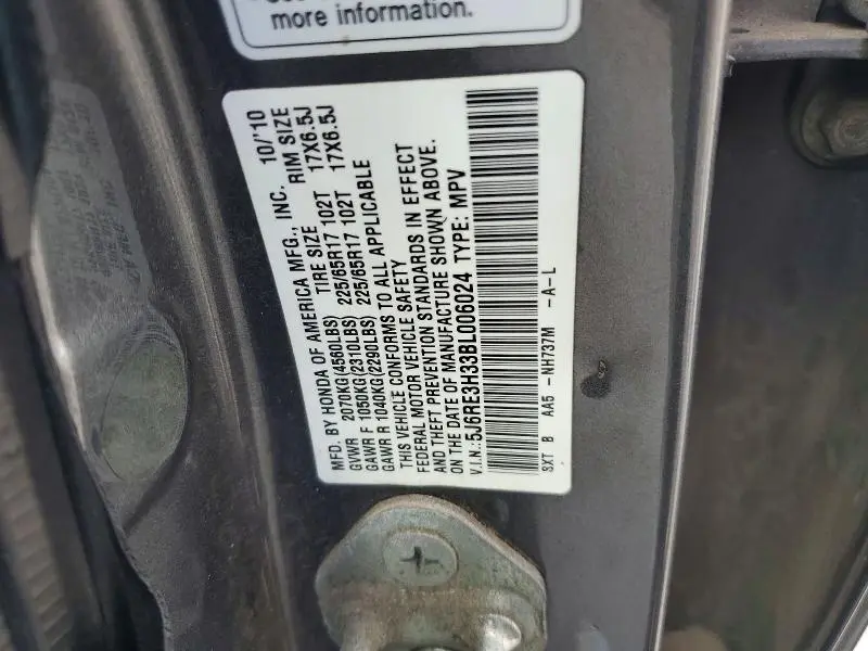 2011 HONDA CR-V LX  
