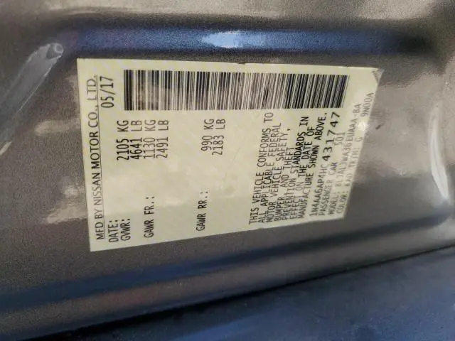 2017 NISSAN MAXIMA 3.5S  