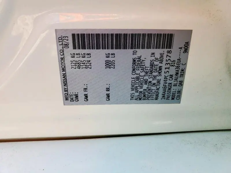 2023 NISSAN MAXIMA PLATINUM  