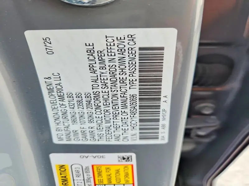 2025 HONDA ACCORD SE  