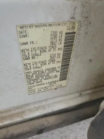 2017 NISSAN MURANO S  