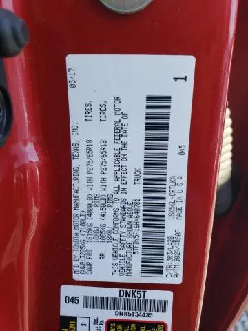 2017 TOYOTA TUNDRA DOUBLE CAB LIMITED  