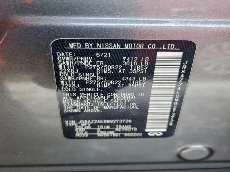 2021 INFINITI QX80 LUXE  