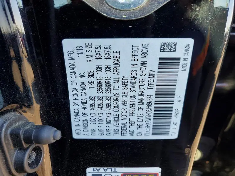 2018 HONDA CR-V EX  