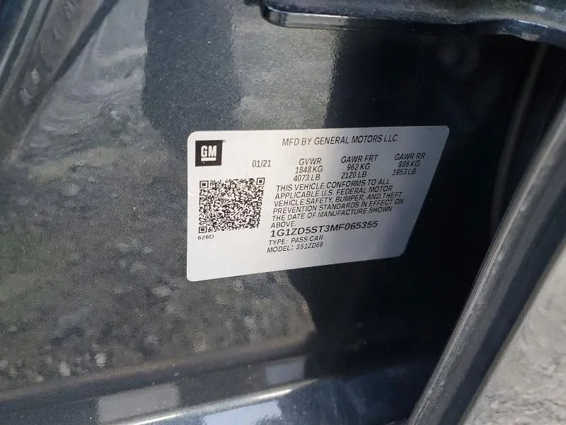 2021 CHEVROLET MALIBU LT  