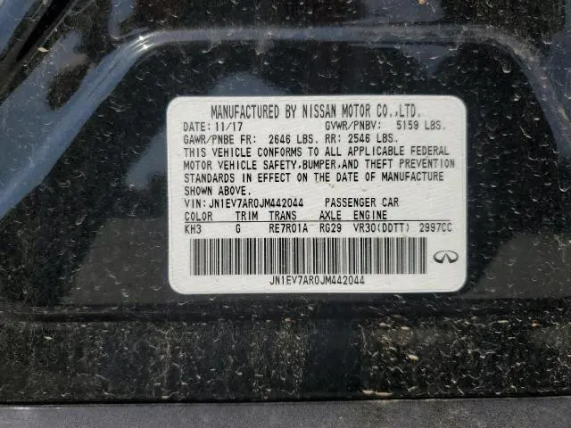 2018 INFINITI Q50 LUXE