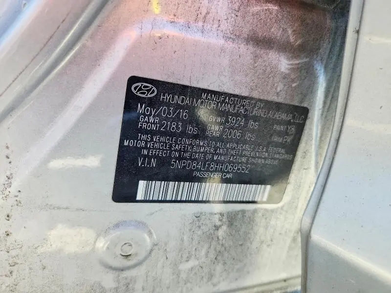 2017 HYUNDAI ELANTRA SE POPULAR PKG, SE TECH PKG, LIMITED  
