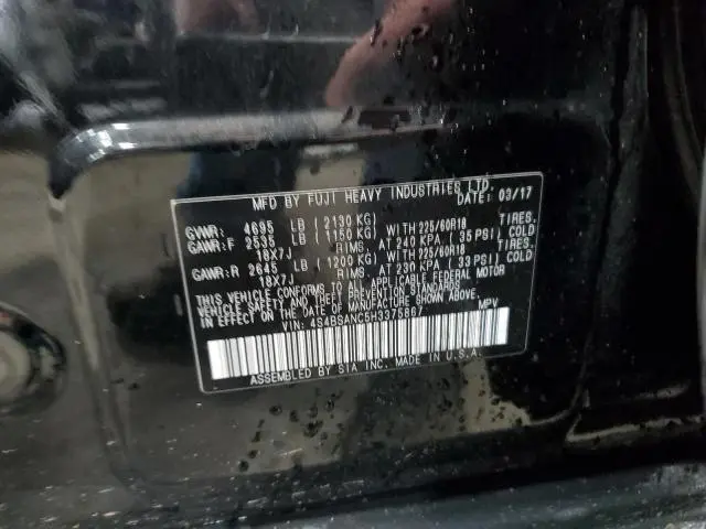 2017 SUBARU OUTBACK 2.5I LIMITED  