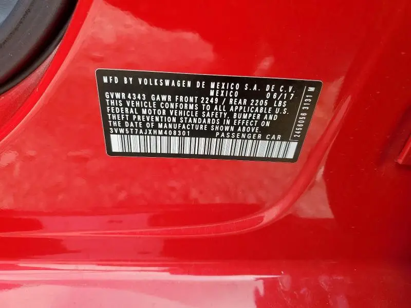2017 VOLKSWAGEN JETTA GLI  