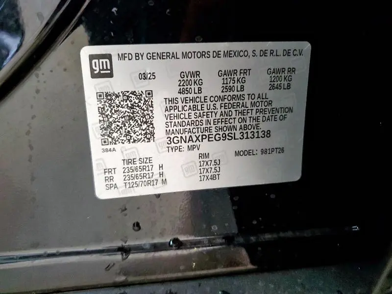 2025 CHEVROLET EQUINOX LT  