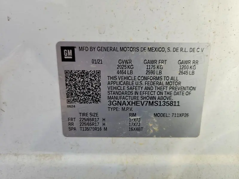 2021 CHEVROLET EQUINOX LS  