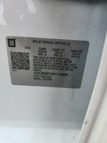 2019 CHEVROLET MALIBU LS  