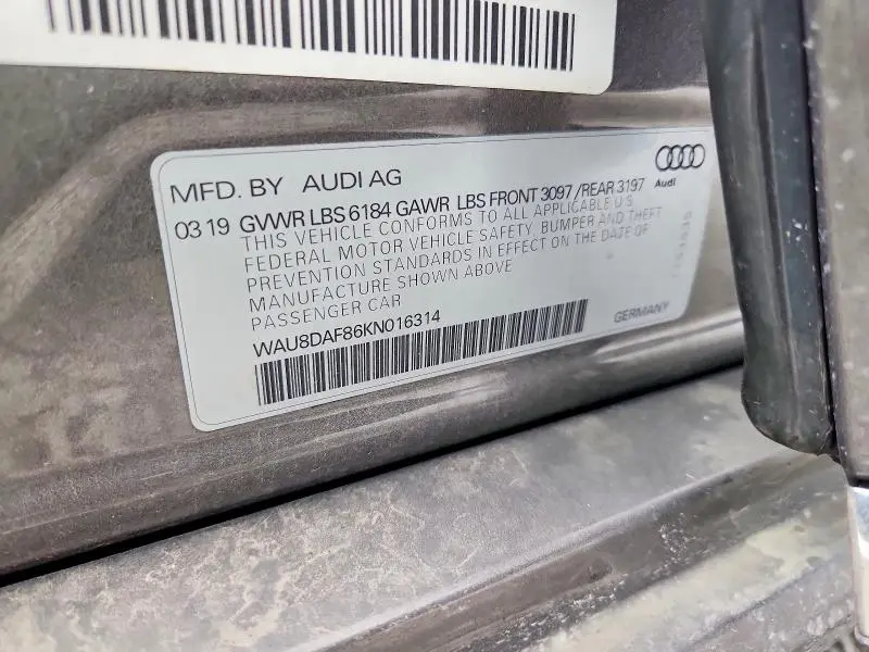 2019 AUDI A8 L  