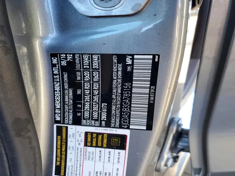 2016 MERCEDES-BENZ GLE 350  