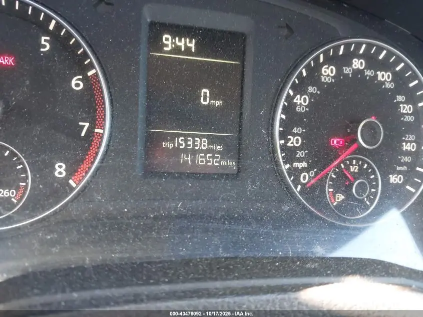 2012 VOLKSWAGEN PASSAT 2.5L S