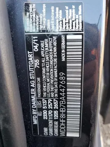 2011 MERCEDES-BENZ E 350 4MATIC  