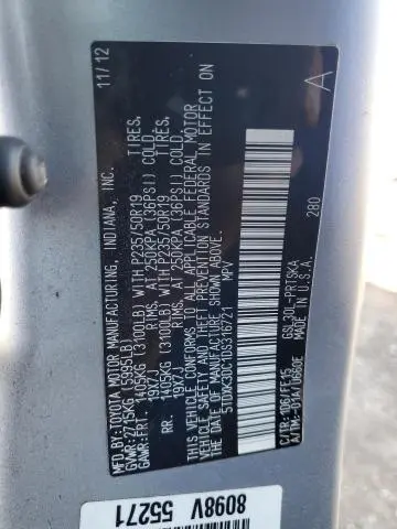 2013 TOYOTA SIENNA SPORT  