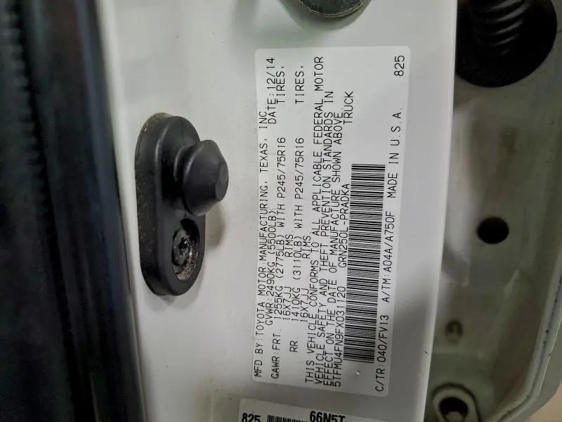 2015 TOYOTA TACOMA DOUBLE CAB LONG BED  