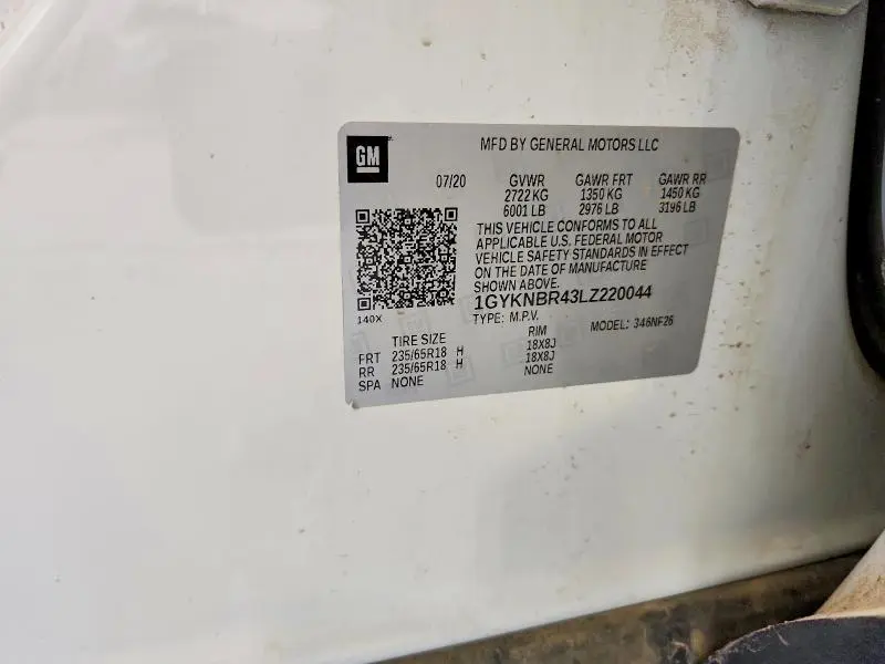 2020 CADILLAC XT5 LUXURY  