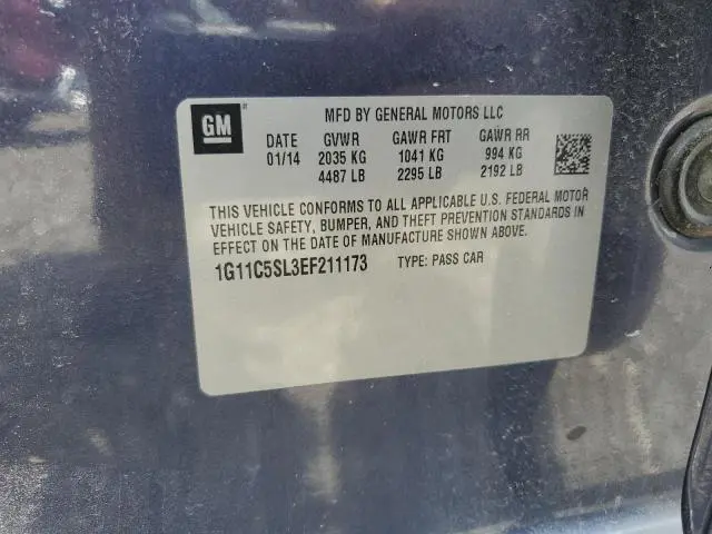 2014 CHEVROLET MALIBU 1LT  