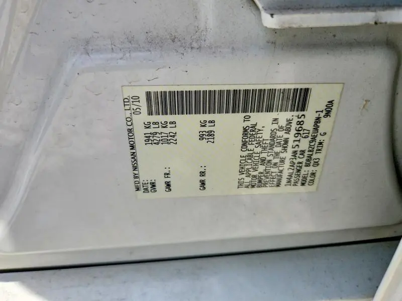 2010 NISSAN ALTIMA 2.5  